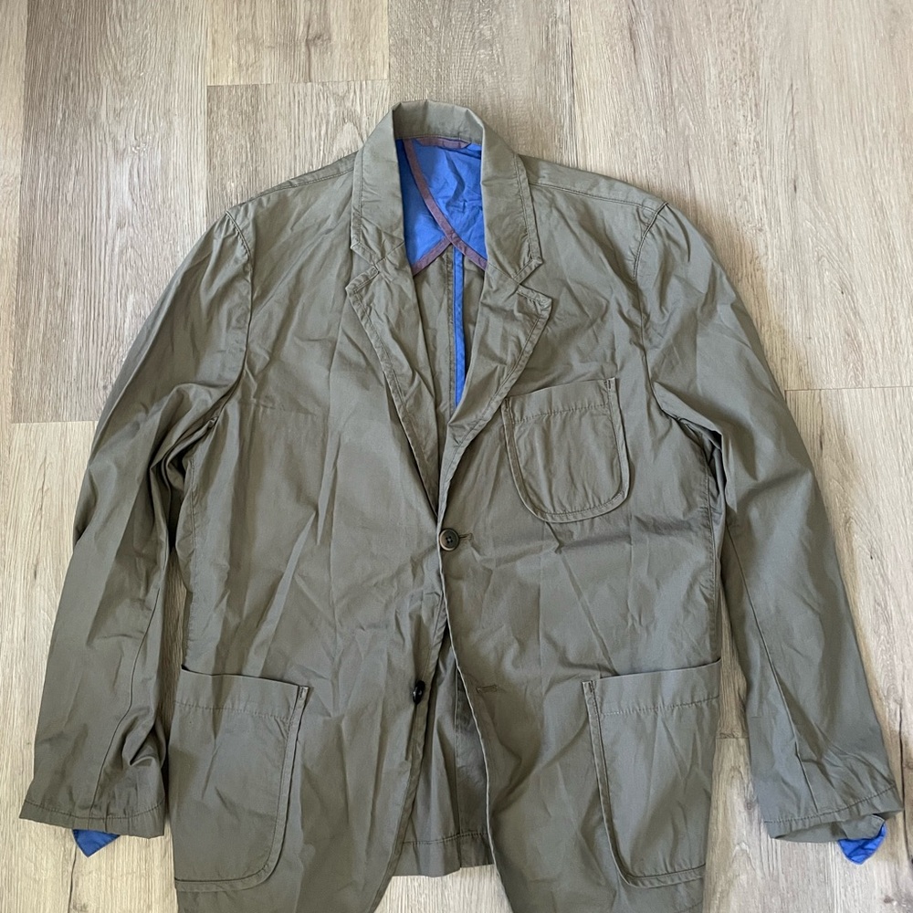 Beams Heart Men's Olive Green Blazer